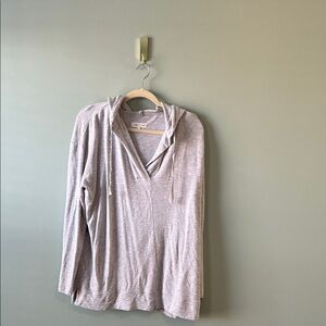 Lou & Grey Gray Hoodie Sweatshirt